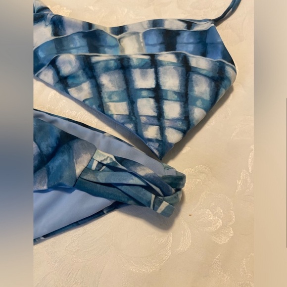 Mara Hoffman Bikini Set in Antique Blue Sea Shell EUC - Picture 5 of 6